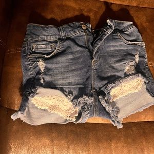 Mid Rise Shortie Shorts